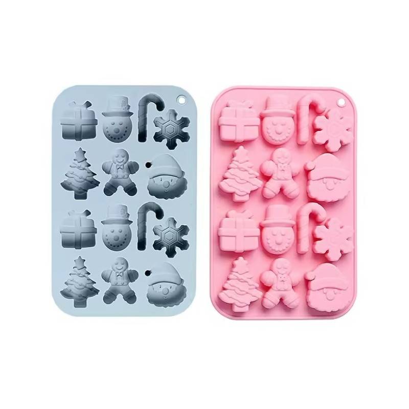 Καλούπι Σιλικόνης Διακοσμητικά Λευκά Χριστούγεννα