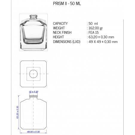 Prism 50 ml Spray Black Tie Cap
