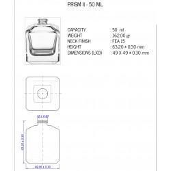 Prism 50 ml Spray Black Tie Cap