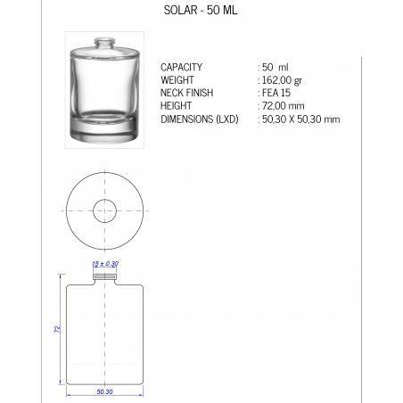 Solar 50 ml Spray Black Tie Cap