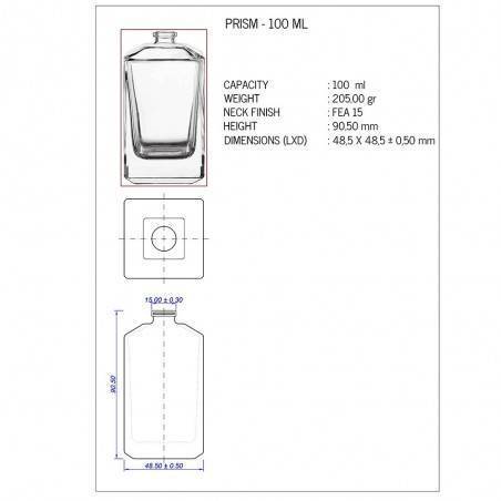 Prism 100 ml Spray Iron Gold Cap