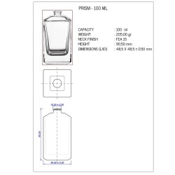 Prism 100 ml Spray Iron Gold Cap