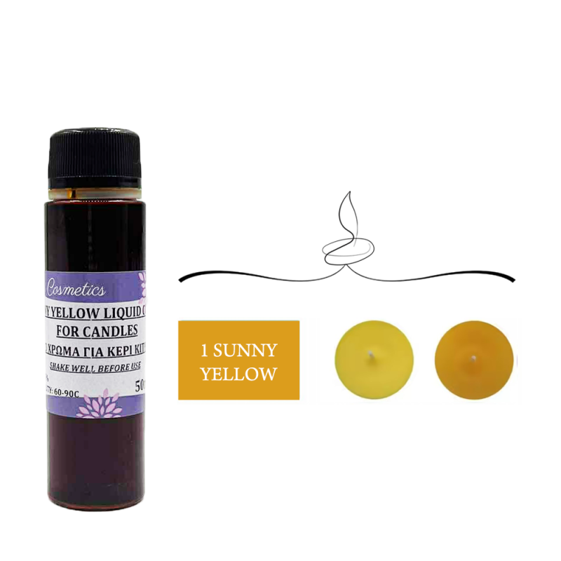 Χρώμα Κεριών 1 Sunny Yellow Υγρό