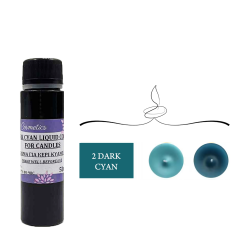 Χρώμα Κεριών 2 Dark Cyan Υγρό