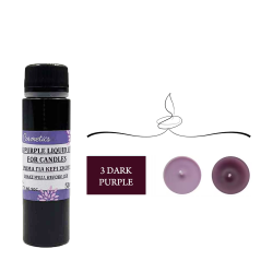 Χρώμα Κεριών 3 Dark Purple Υγρό