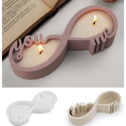 Silicone Mold for Candle jars You and Me