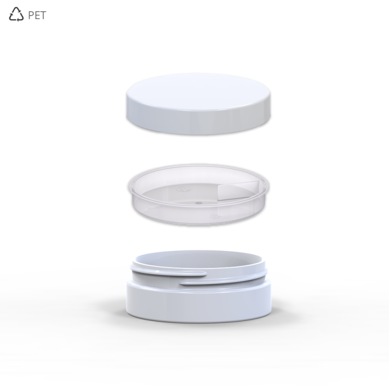 PET Βάζα Πλαστικά Λευκά 50 ml