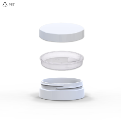 PET Βάζα Πλαστικά Λευκά 50 ml