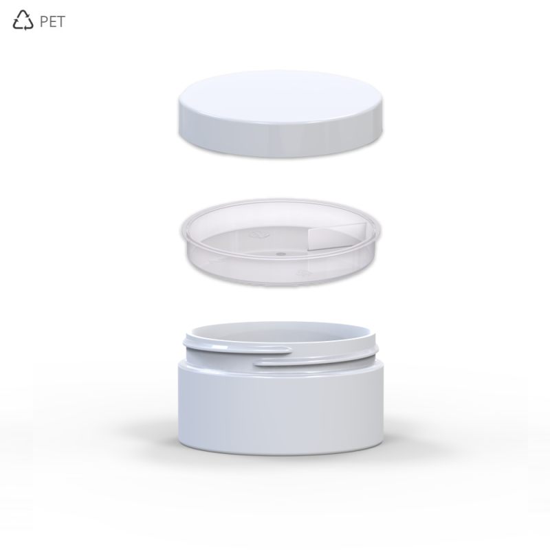 PET Βάζα Πλαστικά Λευκά 100 ml