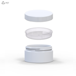 PET Βάζα Πλαστικά Λευκά 100 ml