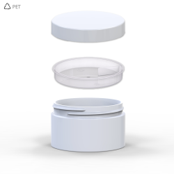 PET Βάζα Πλαστικά Λευκά 250 ml