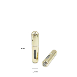 Επαναγεμιζόμενη Φιάλη Spray Αρώματος Χρυσό 5ml (Pack)