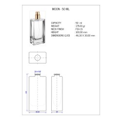 Moon 50 ml Ασημί Σπρέι Silver Hex Καπάκι