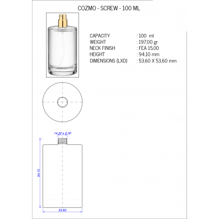 Cozmo 100 ml Σπρέι White Sage Καπάκι