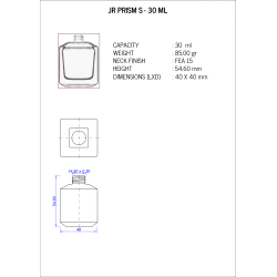 Prism 30 ml Χρυσό Σπρέι Gold Hex Καπάκι