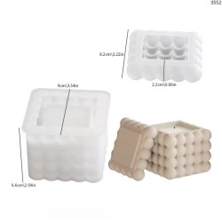 Silicone Mold for Candle jars Bubbles