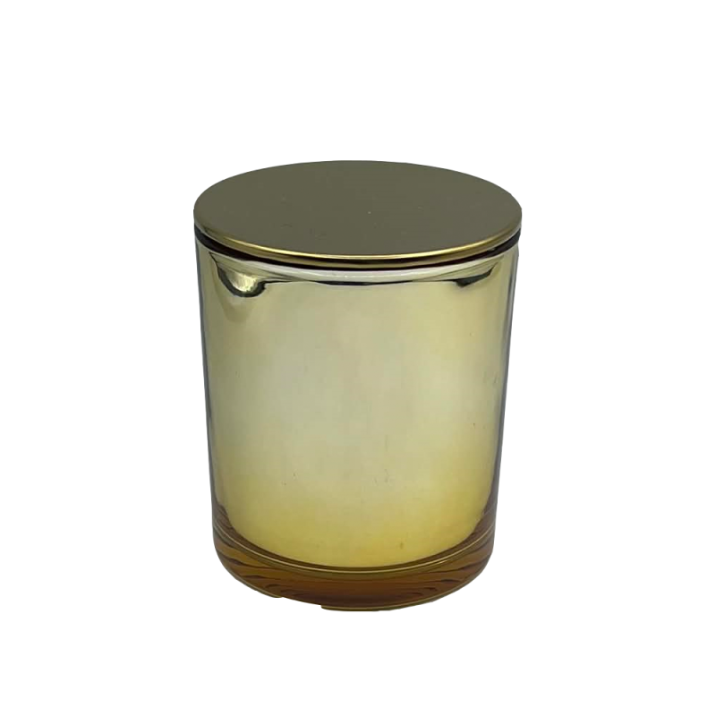 Βάζο Για Κερί Χρυσό με Ασημί Εσωτερικό 250 ml