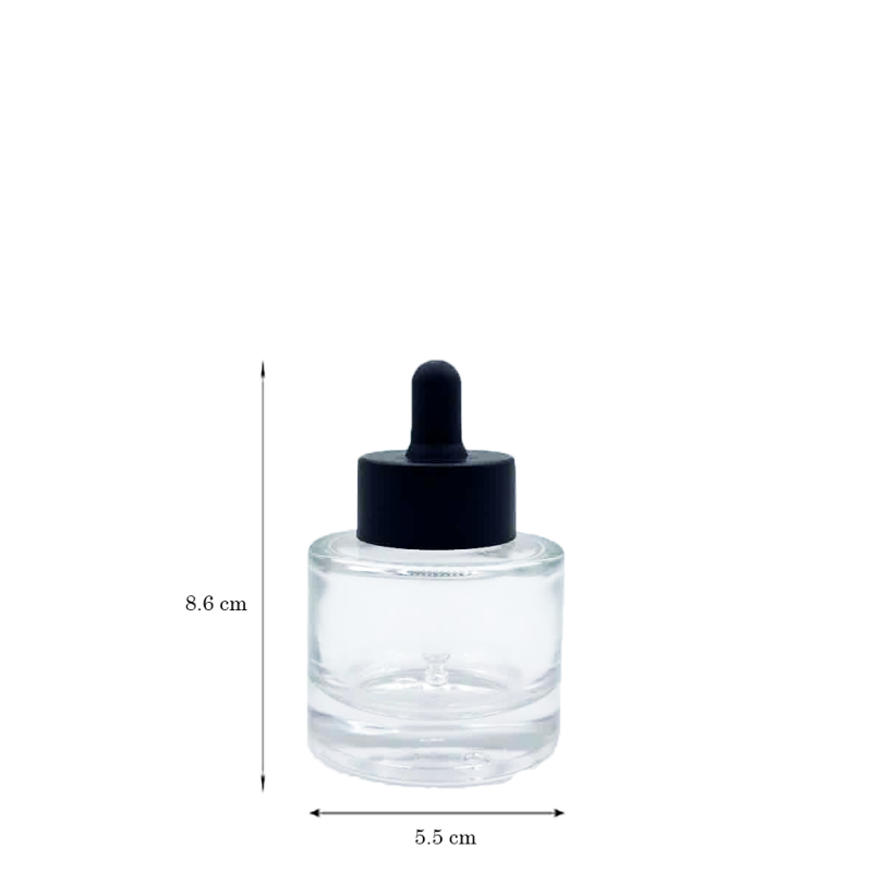 copy of Angelo Glass Bottle Black Dropper 30ml