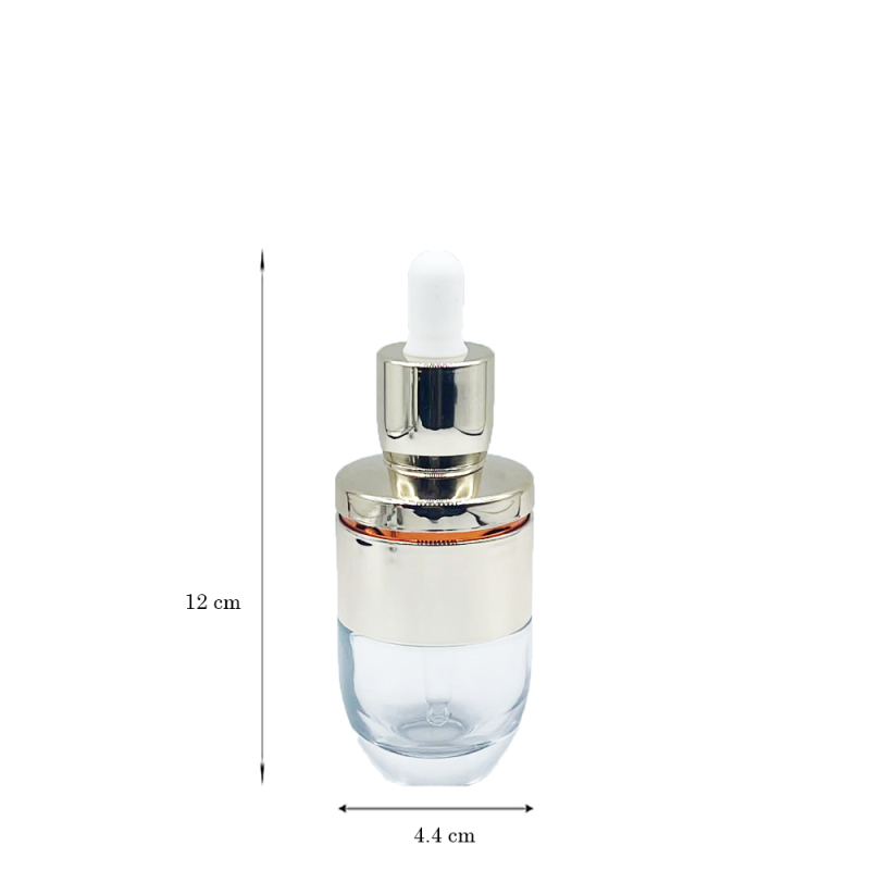 Jolene Φιάλη Γυάλινη Χρυσή Πιπέτα 50 ml