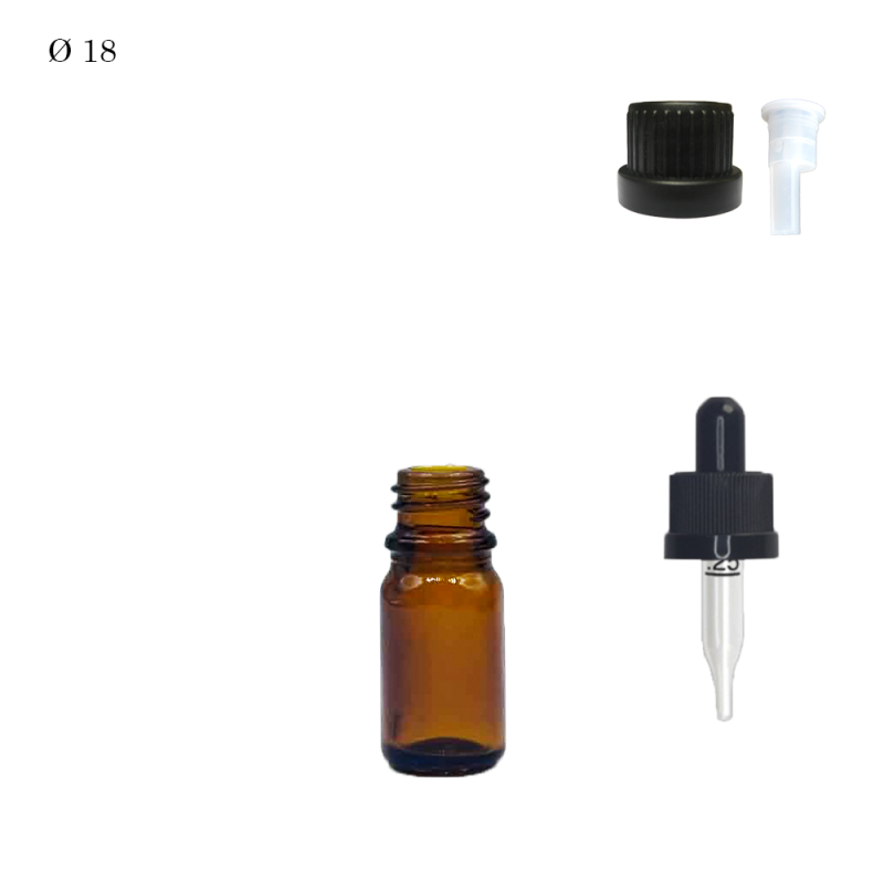 copy of Pharmaceutical glass vial F18 Brown (pack)