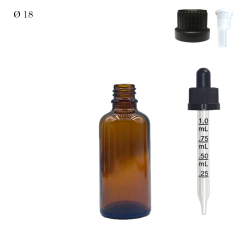 copy of Φαρμακευτική Φιάλη Φ18 Καφέ 30 ml