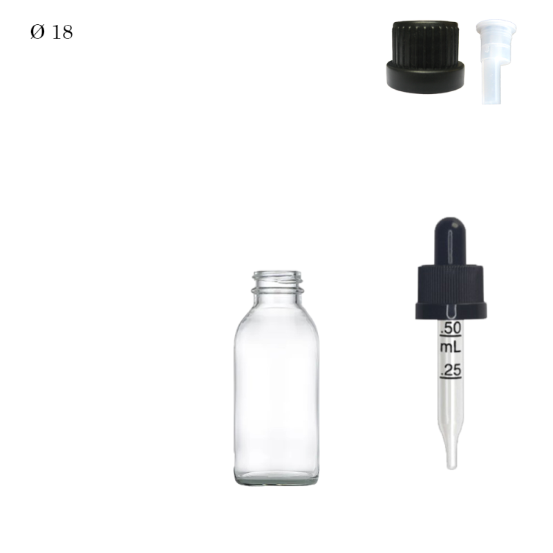 copy of Pharmaceutical glass vial F18 Brown 10 ml