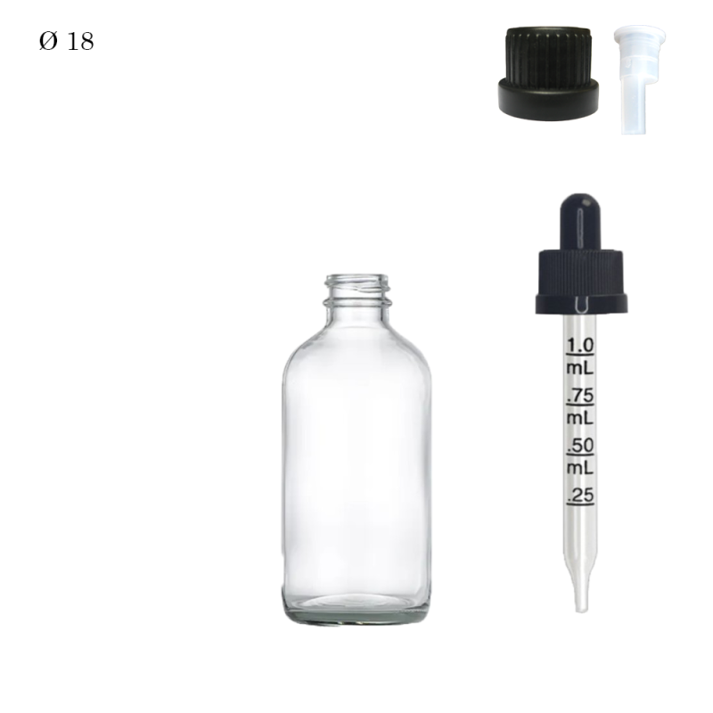 copy of Pharmaceutical glass vial F18 Brown 30 ml