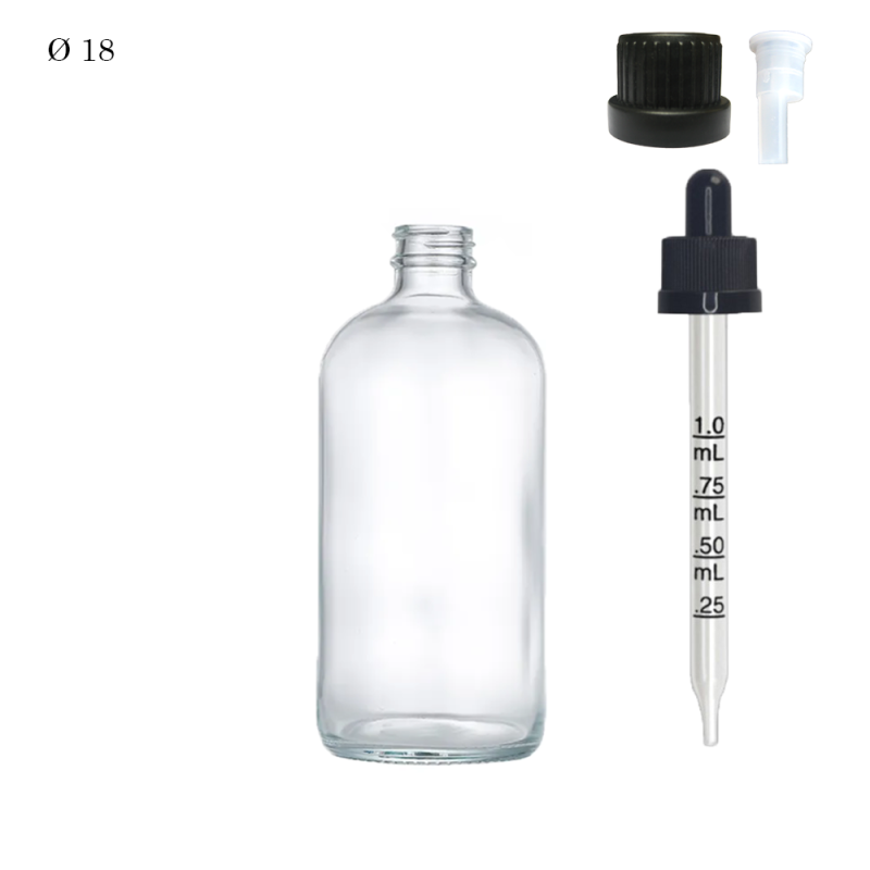 copy of Pharmaceutical glass vial F18 Brown 100 ml