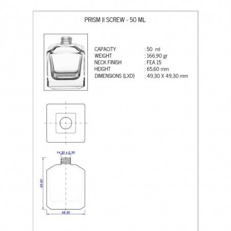 Prism 50 ml Spray Silver Hex Cap