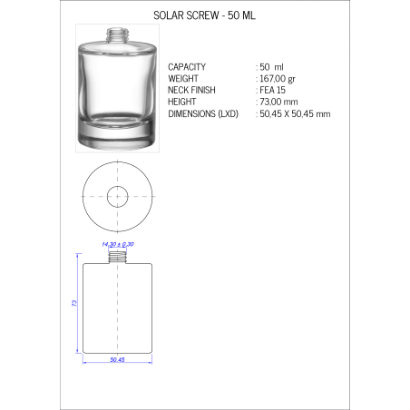 Solar 50 ml Gold Spray Gold Hex Cap