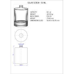 Solar 50 ml Gold Spray Gold Hex Cap