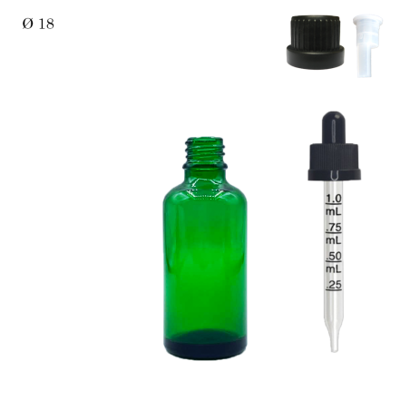 copy of Pharmaceutical glass vial F18 Blue 50 ml