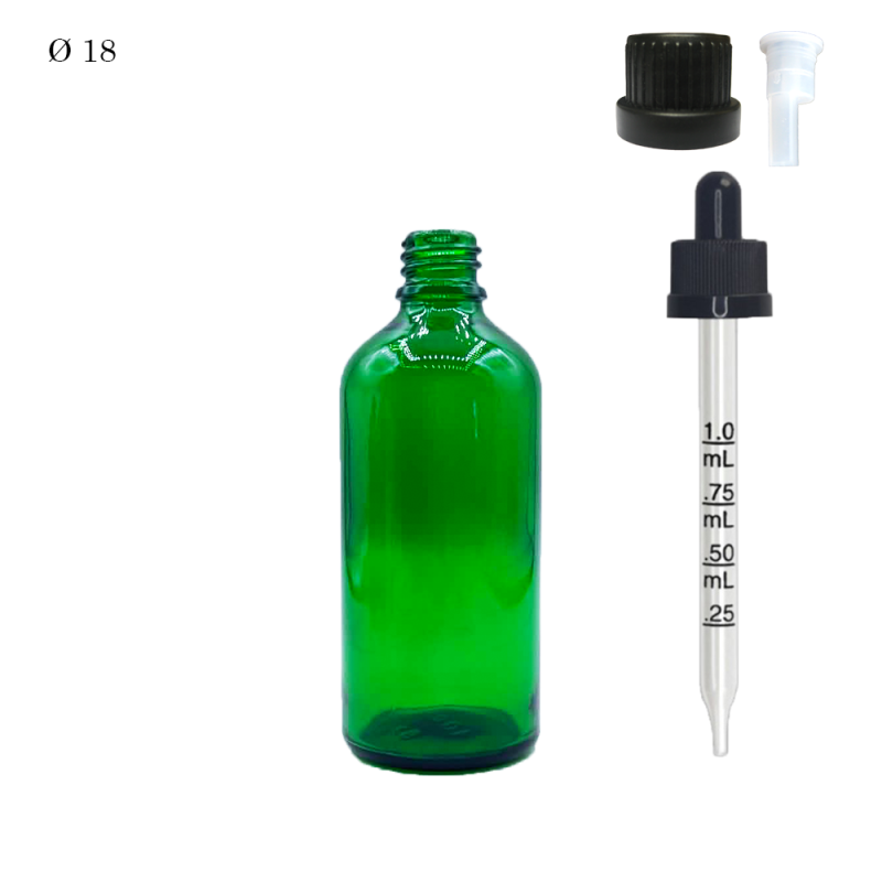 copy of Φαρμακευτική Φιάλη Φ18 Μπλε 100 ml