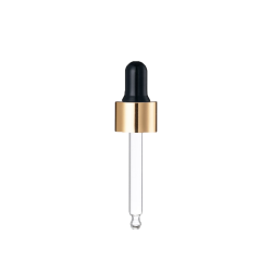 Pipette Black Silver / Gold F18 Ball Finish Rubber