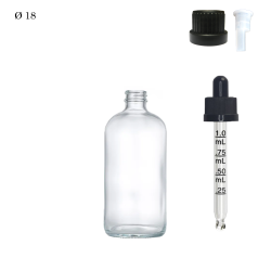 Pharmaceutical glass vial F18 Transparent 50 ml