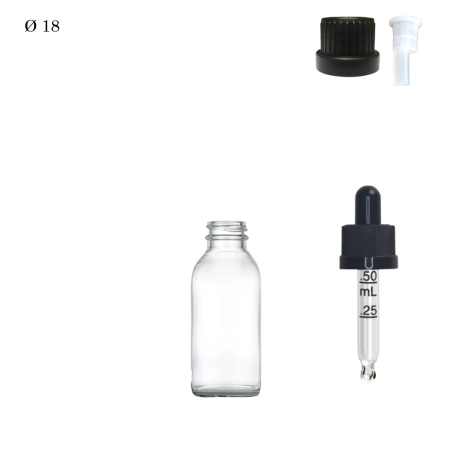 Φαρμακευτική Φιάλη Φ18 Διάφανη 10 ml