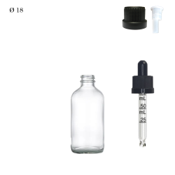 Pharmaceutical glass vial F18 Transparent 20 ml