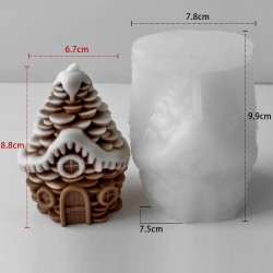 Silicone Mold Pine Cone Home