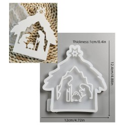 Silicone Mold Christmas Nativity Scene