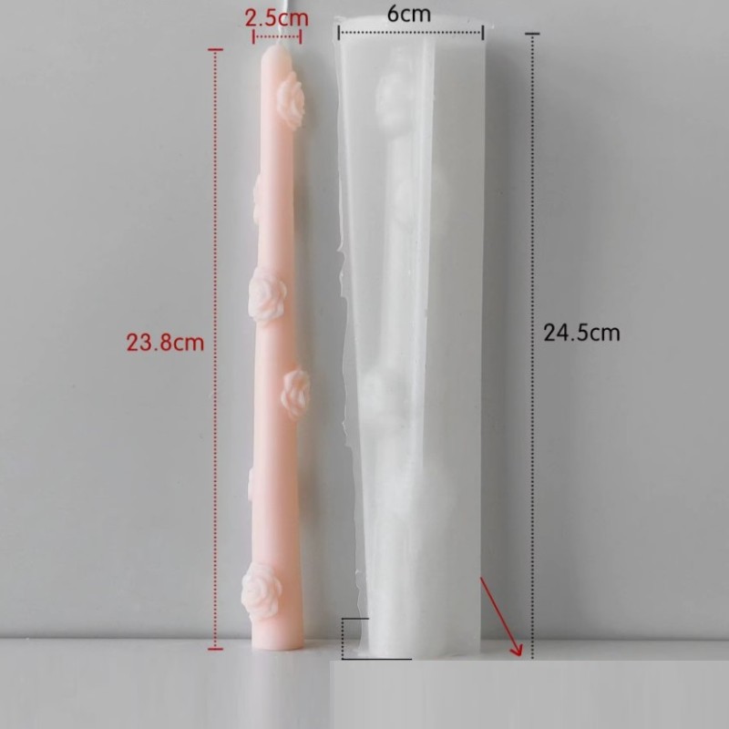 Silicone Candle Mold Roses