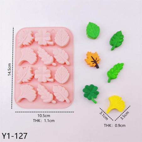 Καλούπι Σιλικόνης Διακοσμητικά Φύλλα Wax Melts