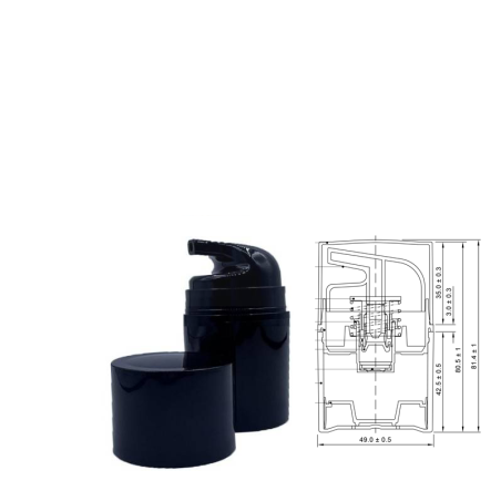 copy of Airless Bottle Black GLOW 50 ML