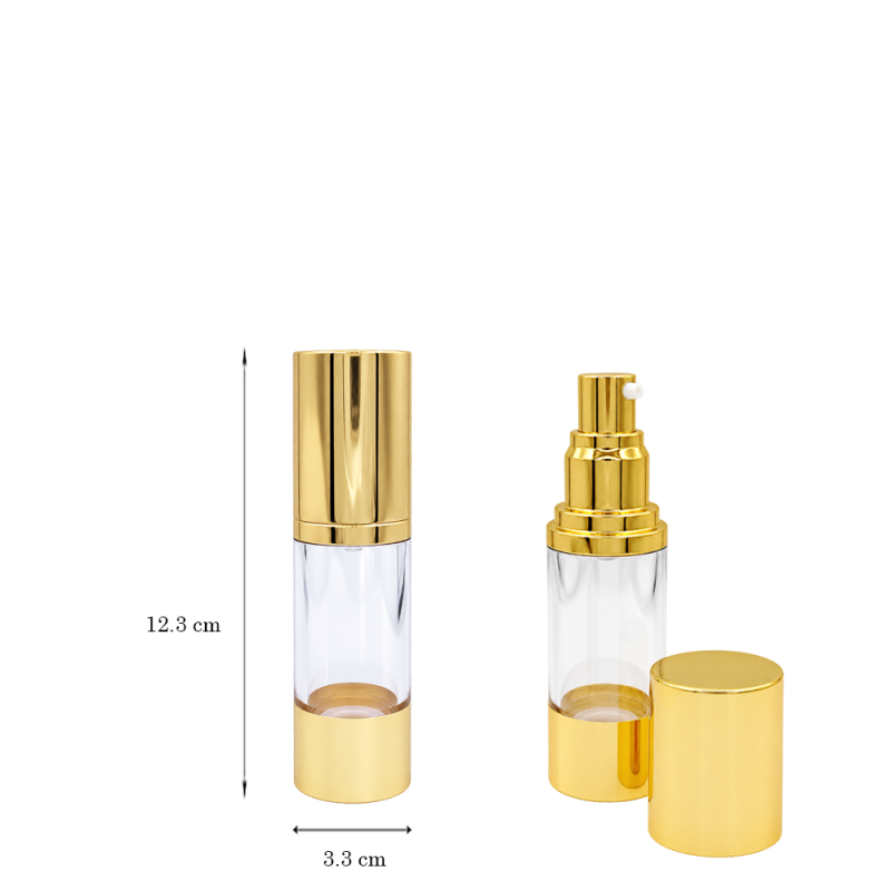 copy of Shiny Airless Transparent W Gold Cap 16 ml