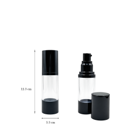 copy of Airless Shiny Διάφανο Ασημί Καπάκι 30 ml