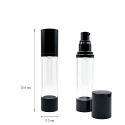 copy of Shiny Airless Transparent W Silver Cap 50 ml
