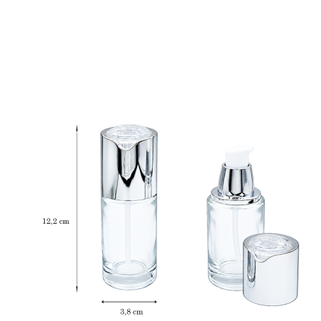 copy of Silver Rose Glass Bottle 40ml