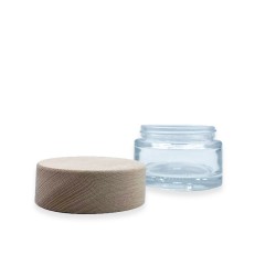 Licata Glass Jar Wooden Lid 50ml