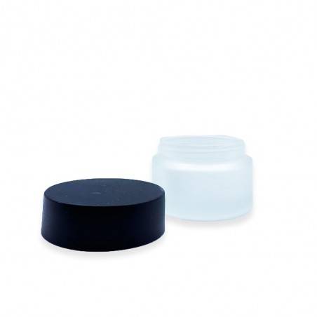 Γυάλινο Βάζο Ματ Licata Μαύρο Καπάκι 50ml