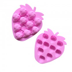Καλούπι Σιλικόνης Διακοσμητικές Φραουλίτσες