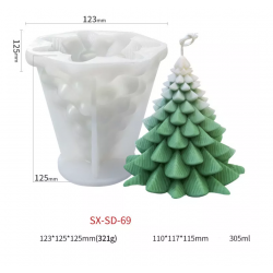 Silicone Mold Christmas Tree Single